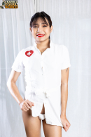 Kiki Chillin On A Nurse Uniform!